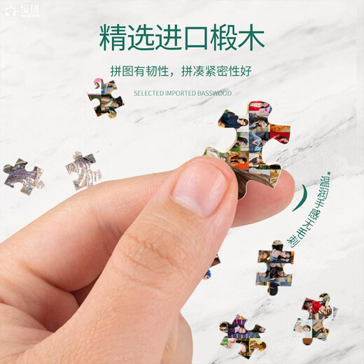 承琉金晨拼图明星周边进阶5到6岁儿童200/300/500/1000片带相框 【盒装+相框】1000片-V3883