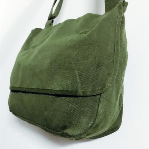 JIXINGJIU 1980er Jahre Militärgrün authentisch alte alte Leinwand -Tasche Military Fan Umhängetasche Hängende Tasche Rote Armee Tasche für das Volk A 2000 (3524/3543)