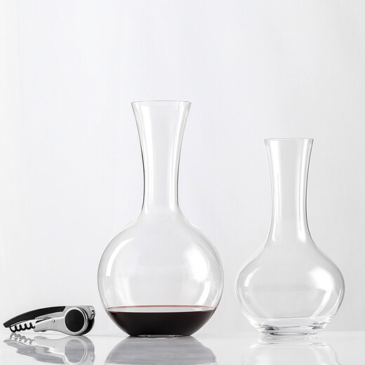 Liduo RIEDELT Austrian imported MERLO Merlot prism light win crystal glass decanter wine pot household Performance prism decanter 1040ml