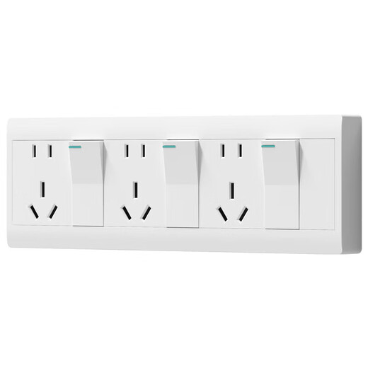 Aufputzsteckdose mit Schalter, fünfundzwanzig Löcher, drei offene Fünfzehn-Loch-Steckdose, fünf Positionen, Hochleistungs-20-Loch-25-Loch-15-Loch-Steckdosenleiste, Mehrloch-Panel, offene Drahtbox, Zehn-Loch-Steckdose, aufgerüstet und verdickt