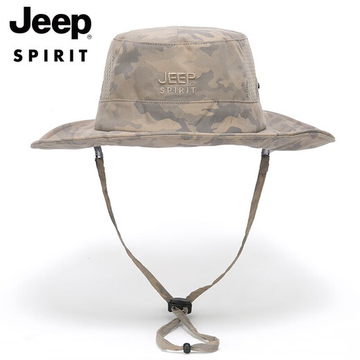 吉普（JEEP）帽子男薄透气夏季遮阳帽男女士休闲户外太阳帽运动骑行防晒渔夫帽