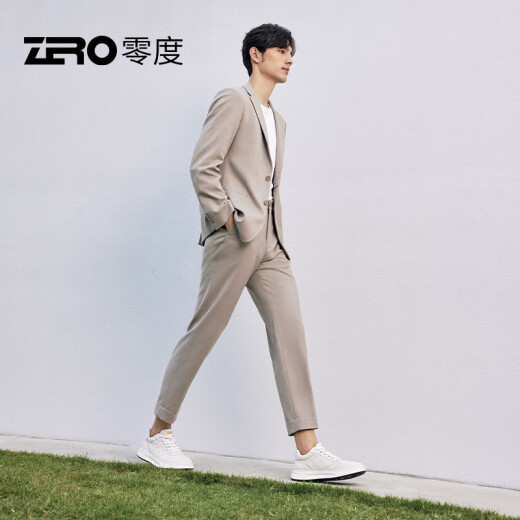 零度Zero【杨烁联名同款】轻量零感厚底西装小白鞋2025新款休闲板鞋男 S33536白色 41