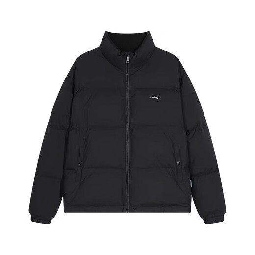 Woodpecker (TUCANO) down jacket men's winter short style national trend loose stand-up collar bread coat black thickened warm youth jacket silverbait white L