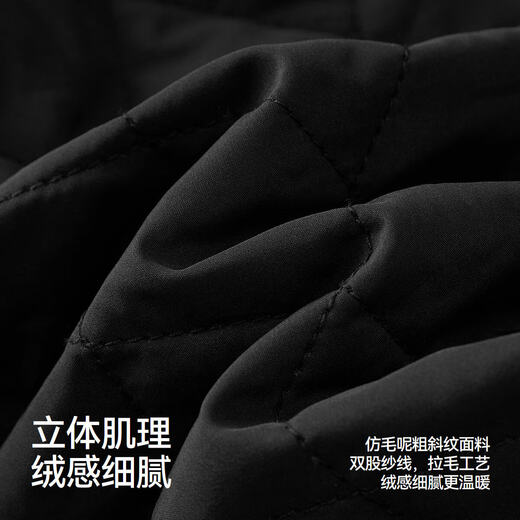 Semir shopping mall same style | imitation wool jacket men's winter retro college style baseball uniform 2025 jacket 101725118102