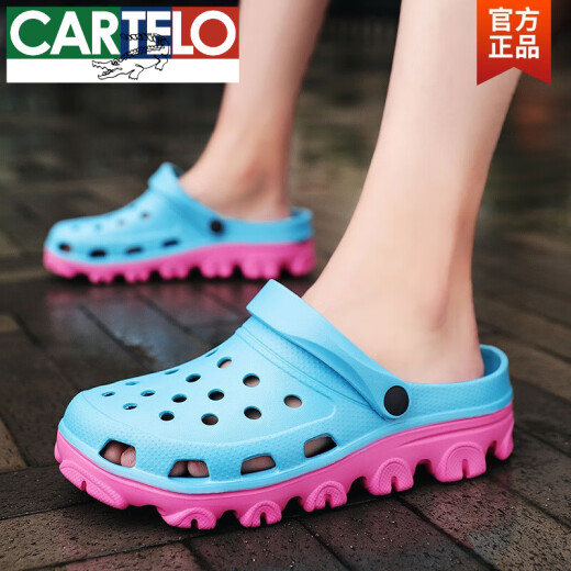 Cartelo Sandalias de tamaño extra grande para zapatos de agujero de doble propósito transpirable y sin deslizamiento para hombres para hombres más grasas más sandalias más grandes zapatos de playa 48 S9859 Negro 42