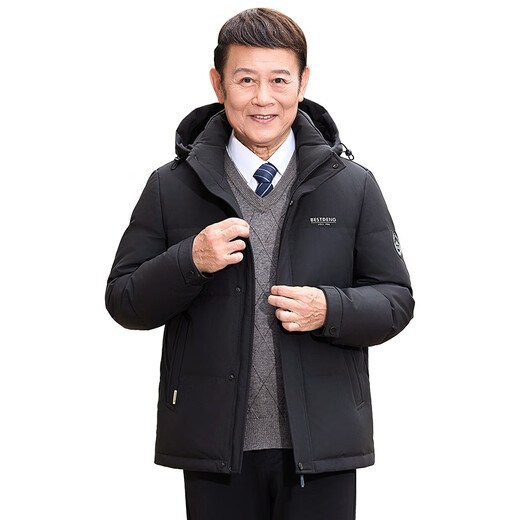 Yalu dad down jacket men's short 2025 winter new thickened and warm business winter jacket for middle-aged and elderly people