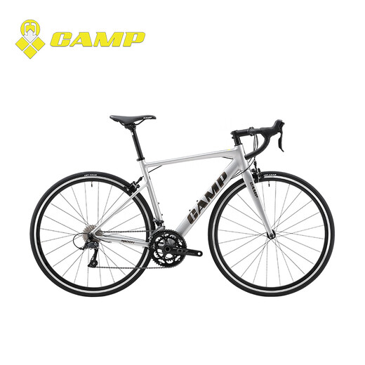 
CAMP RADON Road Bike Aluminum Alloy Shuntai 18 Speed ​​Race Bike Ring Brake Sports Racing Carbon Fiber Fork Bike Silver 18 Speed ​​500 Sizes