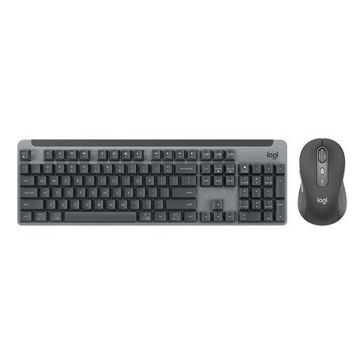 Logitech (Logitech) Serie preferida K865 Teclado mecánico Bluetooth Bluetooth Dual Modo teclado (K845 Modelo actualizado) 104 Tecla de juego completo Teclado de oficina de juegos de tamaño completo y conjunto K865 Graphite Black + M750 L Negro Black