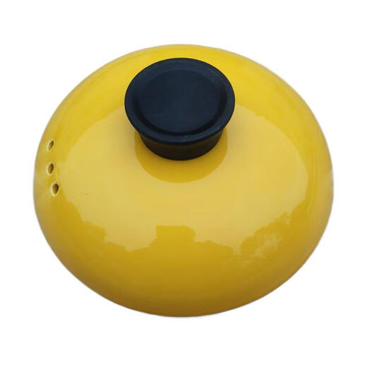 Oupinyuan colorful universal ceramic casserole lid accessories soup pot casserole lid electric stew pot soup pot single lid stew pot earthen pot with lid wine red diameter 16CM orange red