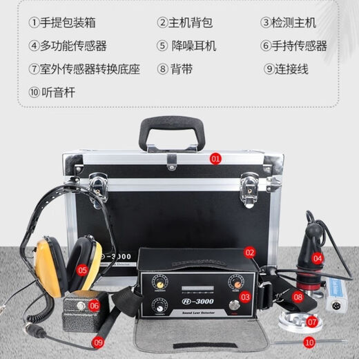 RSRDDY00 water leakage detector, water pipe leakage, floor heating micro-leak detection, side leakage instrument, pipe positioning leak detector, positioning leak detector