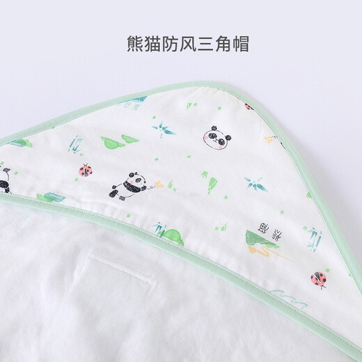 Ying's new baby quilt pure cotton gauze large bag 2022 new spring and summer swaddle clothes white background print YEBAJ12012A 90*90CM