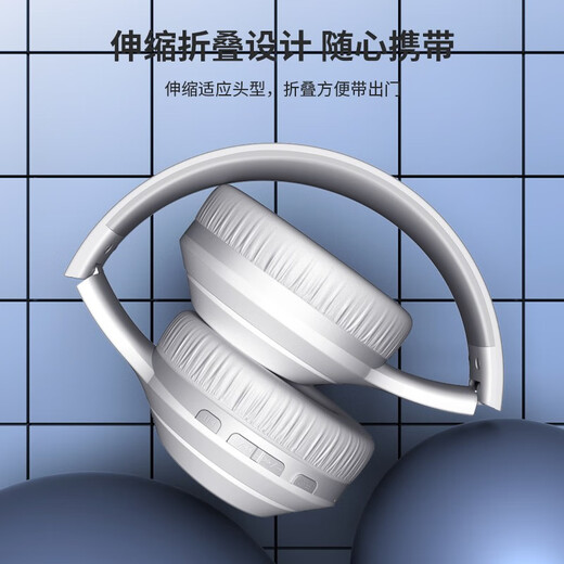 Lenovo head-mounted wireless Bluetooth headset, e-sports game, low music, sports noise reduction, universal Apple Xiaomi mobile phone TH10 white