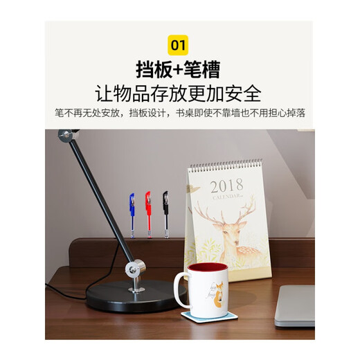 Zhengmu Feng SF Sufa all solid wood desk learning writing table student adult desktop computer table and chair set walnut color single table + horn chair environmentally friendly paint 100*60*75cm