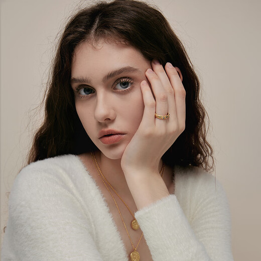 Arsis innocent era oil painting starry sky ring niche retro French open ring as a birthday gift for girlfriend