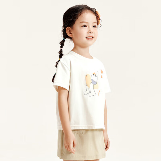 Mini Bala [cool quick-drying] Girls Summer Antibacterial Set Baby Short Sleeve Two-Piece Set