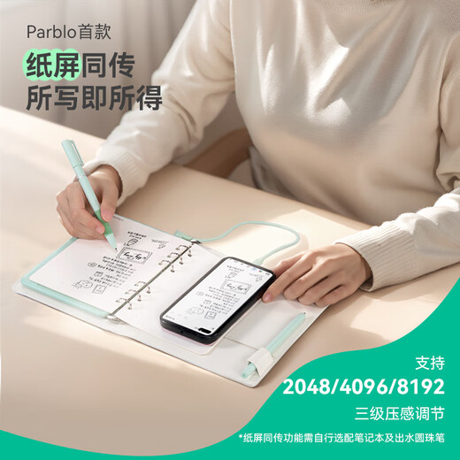 ParbloNinos Neo petit tableau vert, tablette numérique, tableau d'écriture, planche à dessin électronique, planche à dessin amovible pour carnet de notes, accessoires, carnet + stylo à eau