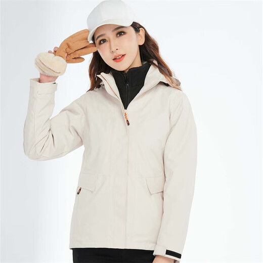 Chaqueta Simboo para hombres, chaqueta de tres en uno de tres en uno a prueba de viento y cálida para el montañismo.