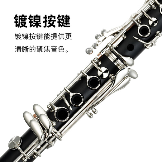 雅马哈单簧管YCL-S1/YCL-200DT降B调黑管教学考级成人初学乐团yamaha YCL-S1降b调单簧管