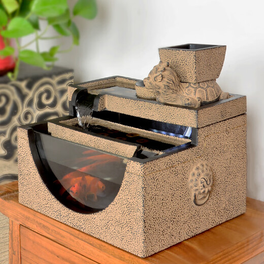 Nanbomaru office decoration ornaments living room desktop fish tank circulating water flow ornaments store opening gift