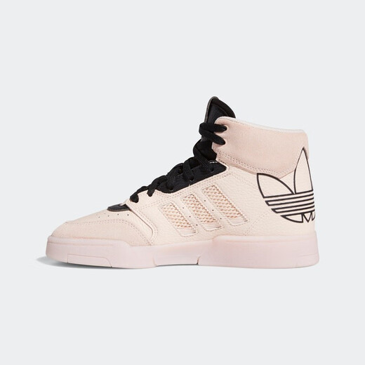 阿迪达斯 （adidas）女鞋春季新款运动鞋三叶草防滑耐磨高帮板鞋时尚休闲鞋GW9534 FV4885/粉色 39