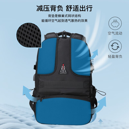 Rego Men's Large Capacity Commuting Travel Backpack Swiss Sergeant Knife Backpack School Bag Business Computer Bag 16 Inch Black Large Edition