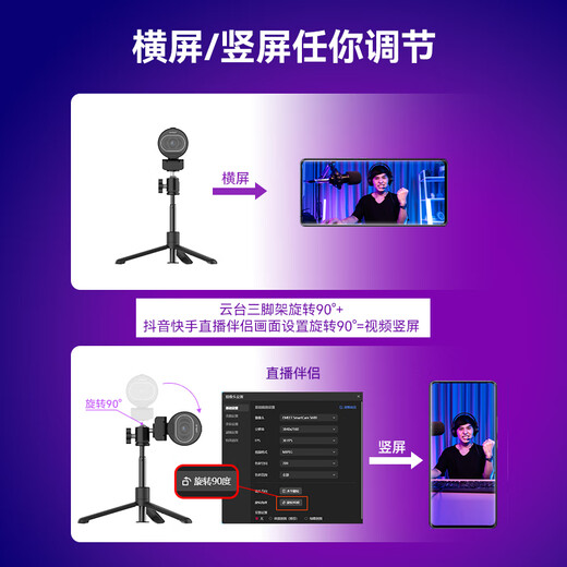 EMEET 4K ultra-clear live broadcast computer camera video call conference online teaching 60FPS high frame rate extremely fast autofocus built-in dual noise reduction microphone driver-free S600 newly upgraded 8 million pixel original color image quality official standard configuration