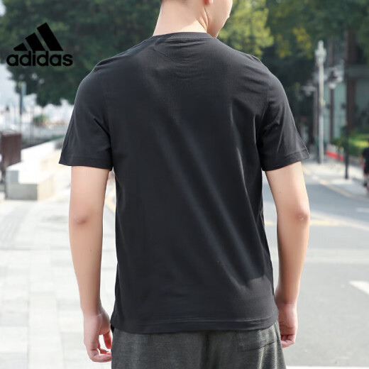 
Adidas short-sleeved men's summer new outdoor running sports casual comfortable and fashionable round neck T-shirt FN1722 EI9755 S