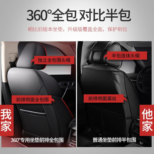 昂克赛拉座套全包围四季通用适用1424款马自达3昂克赛拉座椅套 座套+全包尾箱垫 真牛皮标准版无头枕腰靠