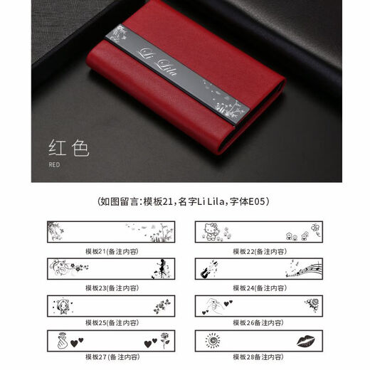CREATEMAGIC名片夹男商务名片盒高端便携随身大容量钛黑银行卡包企业定制LOGO 黑色
