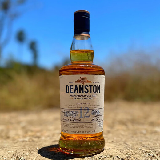 汀思图（DEANSTON）洋酒 苏格兰单一麦芽威士忌酒 原始桶 汀斯顿 原瓶进口 汀思图12年 700mL 1瓶