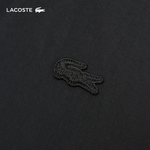 LACOSTE French crocodile women's warm mid-length drawstring goose down jacket | BF0698 031/black S /160