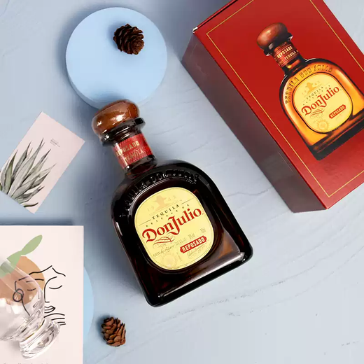 阿卡维拉斯Agavales Tequila 唐胡里奥龙舌兰酒金/银龙舌兰墨西哥原装进口 唐胡里奥珍藏金标龙舌兰酒 750mL