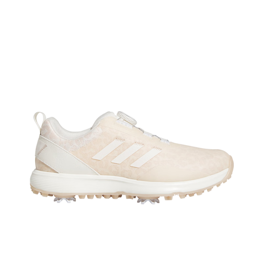 阿迪达斯 （adidas）高尔夫球鞋女新品W S2G BOA轻量运动时尚带钉鞋 粉白GV9435 37