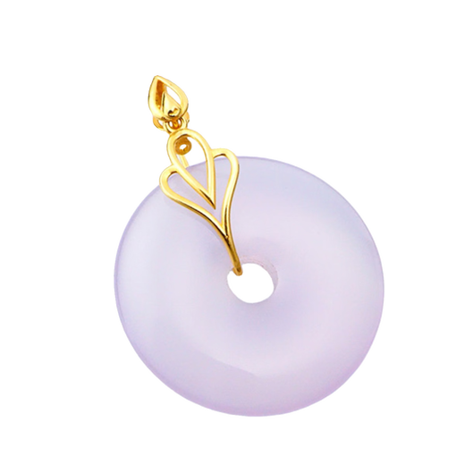 Gold fork 18k gold safety buckle buckle jade jade nostalgic buckle head welding-free DIY accessories color gold AU750H H3 number-bamboo leaf style