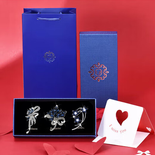 Jinxu 2025 Brooch Women's Light Luxury Corsage Week Set Teacher's Day Gift Female Teacher Practical and Exquisite Birthday