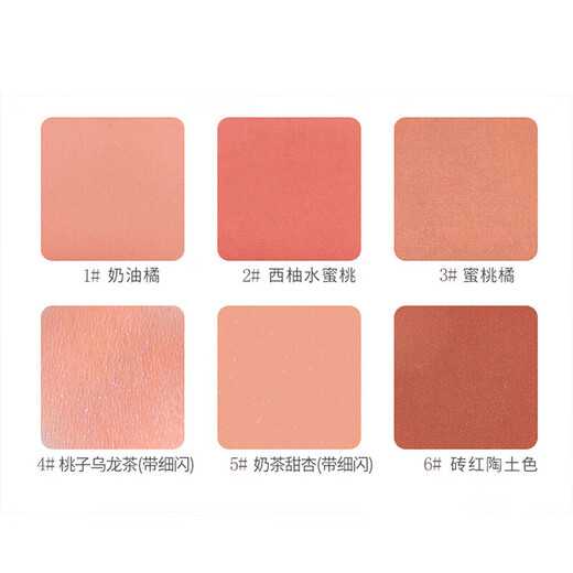 LAMEILA Blush Rouge Cream Contouring Nude Makeup All in One Delicate Natural Monochrome Quiet and Elegant Pearlescent Highlight Brightens Vitality Q-6# Brick Red Clay Color