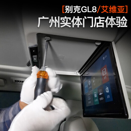 Dinghui eignet sich für Buick GL8 Avia Decken-TV 652t Lu Zun 653t Auto Elektrisches Heck-Display GL8 Non-Touch-Bildschirm [13,3-Zoll-Wüstenreis]