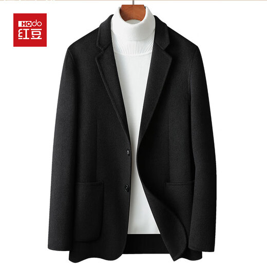 Red Bean Suit Men's 2025 Winter Thickened Warm Business Casual Suit Jacket Men's Wedding Coat Groom's Dress Men Brown M