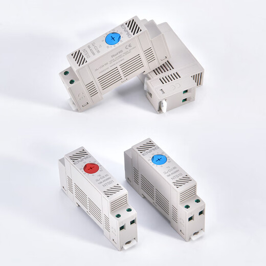 Enjue cabinet climate environment controller NTS01/10 sheet thermostat switch guide rail installation mechanical fully automatic constant temperature control heating control normally closed NTS01-60