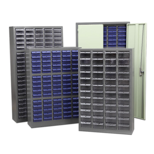 Hualeji Zhengdong production workshop plastic drawer tool cabinet hardware screw tool cabinet with door electronic component parts cabinet small 100 drawer with door transparent drawer thickened version