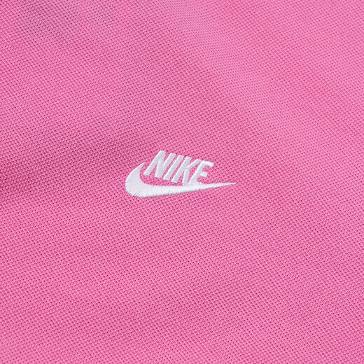 
Nike (NIKE) lapel polo shirt men's pure cotton breathable running sportswear men's casual short-sleeved loose business t-shirt half-sleeved FN3895-675-Pink L