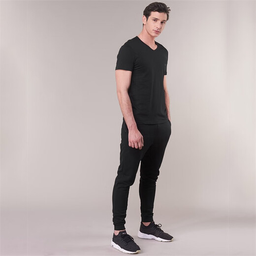 ARMANI/Armani EA 2-piece men's simple and fashionable short-sleeved T-shirt 111647 CC722 Blue + Gray 15935 M