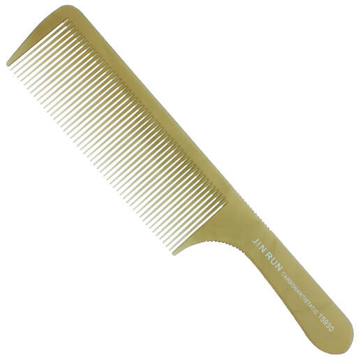 Jingshilan professional flat hair cut comb special haircut comb for hair salon ultra-thin men's and women's hair apple comb push flat hair comb 15915 transparent gray