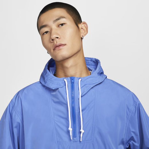 耐克（NIKE）男子上衣宽松梭织运动叠搭刺绣FUTURA轻便FN3893 010黑/白 S