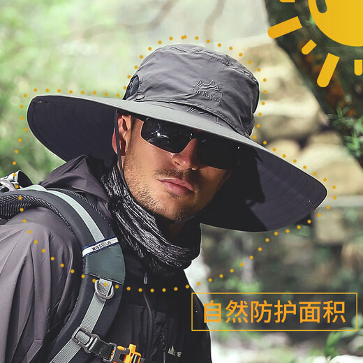 Nanjiren sun protection hat for men and women summer sun hat for men outdoor large brim mountaineering quick-drying fishing fisherman hat men's mountaineering hat