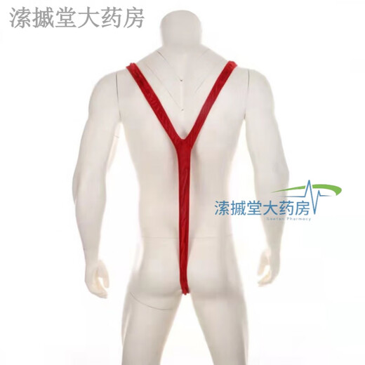 男士圣诞圣诞老人性感背带连体内裤欧美弹力连体衣 连体衣 均码(100-170斤)