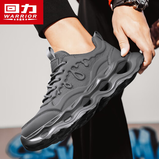 
Warrior casual men's shoes mesh dad shoes men's height-enhancing versatile sports shoes men 3893 dark gray 41