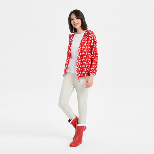 Aigleaigle Aigaoxia Frauen leichter wasserbeständiger und leicht zu packend gedruckter Ultraleichte Red Print Q7024 38 (165/88a)