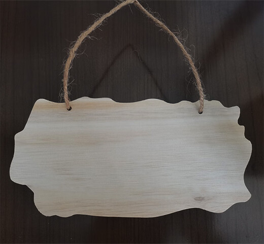 Creative solid wood sign small wooden sign handwritten hang tag blank wooden board tree sign hanging diy handmade door sign pendant custom G-3 size 20*10cm