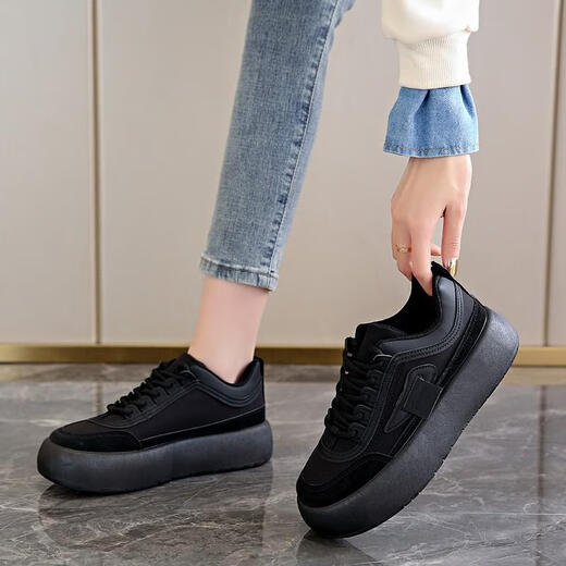 Huiliruis weiche Arbeitssneaker für Frauen im Herbst 2025 Neue, wasserdichte Küchenschuhe nicht rutschfeiner Küchenschuhe schwarz 37